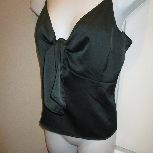 ABERCROMBIE & FITCH DARK GREEN SPAGHETTI STRAP TOP - Picture 6 of 9